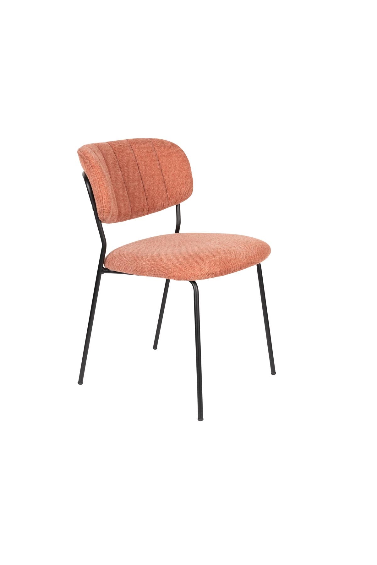 Stuhl Jolien gepolstert V2 in Rosa präsentiert im Onlineshop von KAQTU Design AG. Stuhl ist von White Label Living