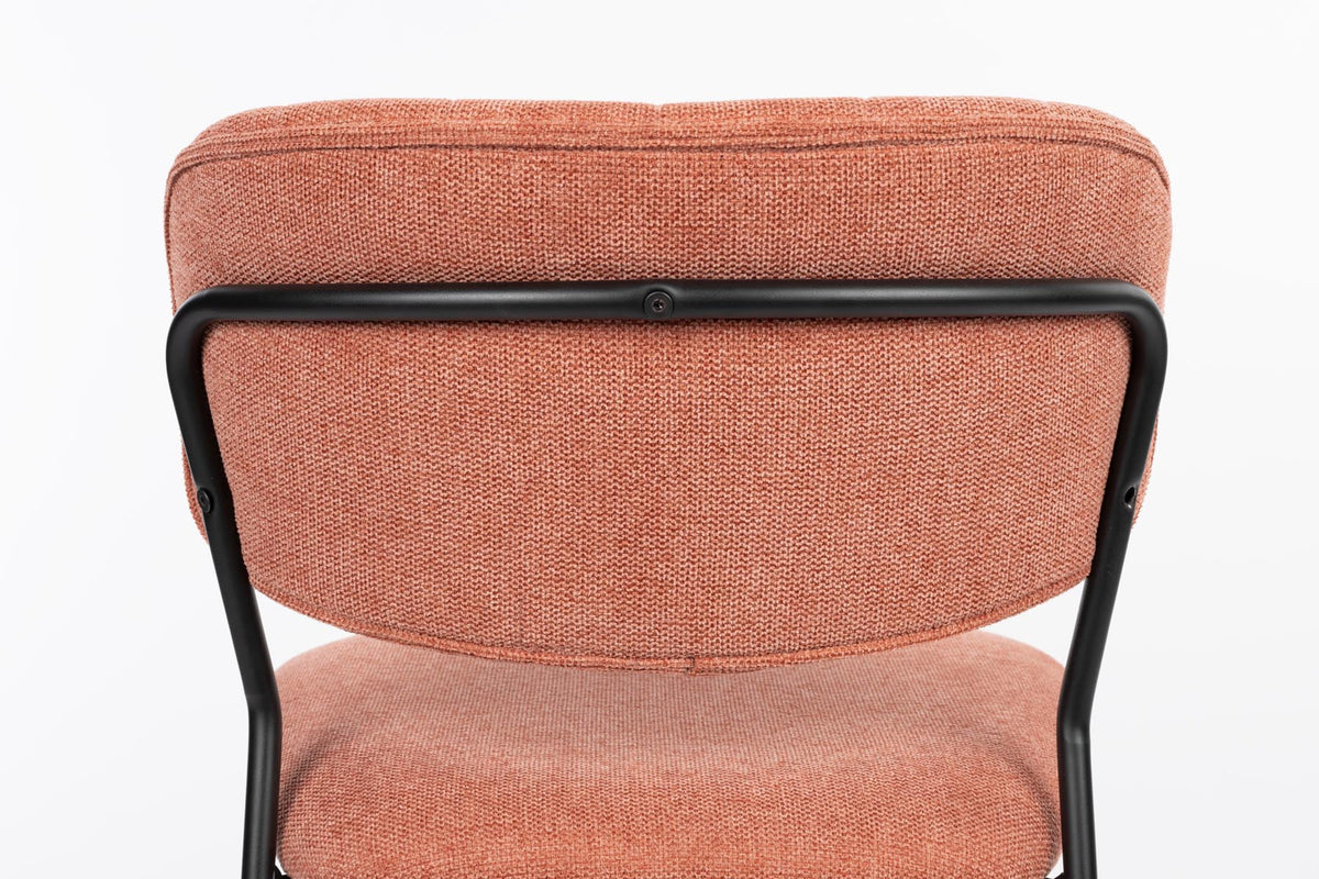 Stuhl Jolien gepolstert V2 in Rosa präsentiert im Onlineshop von KAQTU Design AG. Stuhl ist von White Label Living