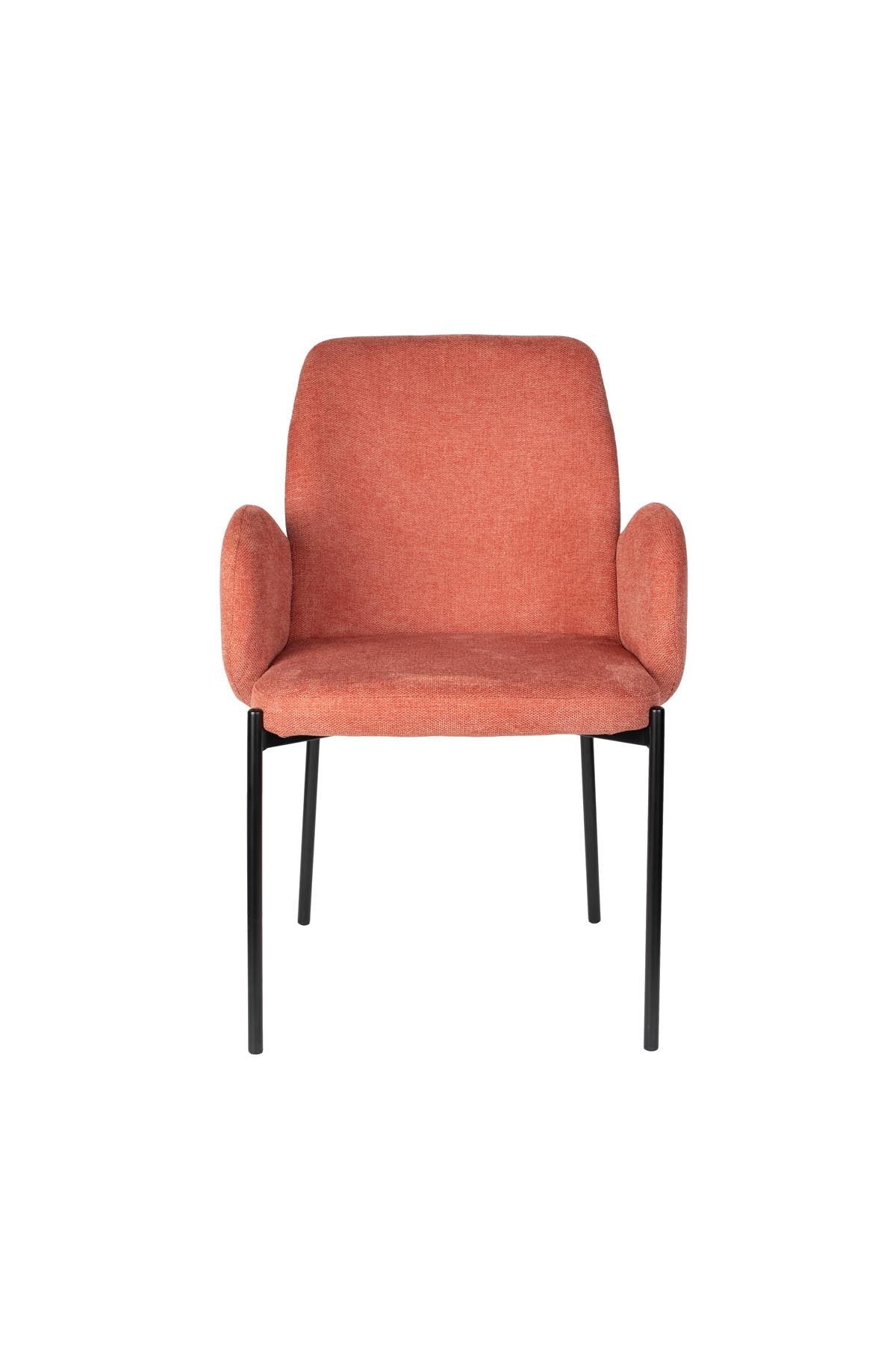 Tjarda Stuhl Altrosa in Rosa präsentiert im Onlineshop von KAQTU Design AG. Stuhl mit Armlehne ist von White Label Living