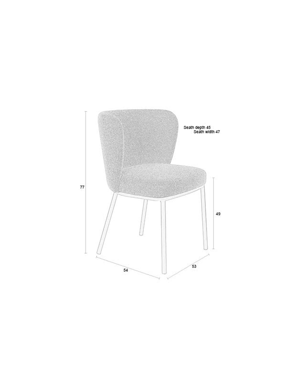 Guus Stuhl Braun in Braun präsentiert im Onlineshop von KAQTU Design AG. Schalenstuhl ist von White Label Living
