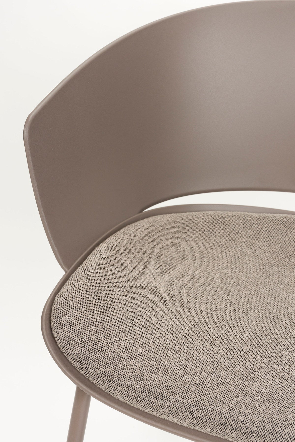 Stuhl Jessica Grey in Grau präsentiert im Onlineshop von KAQTU Design AG. Stuhl mit Armlehne ist von White Label Living