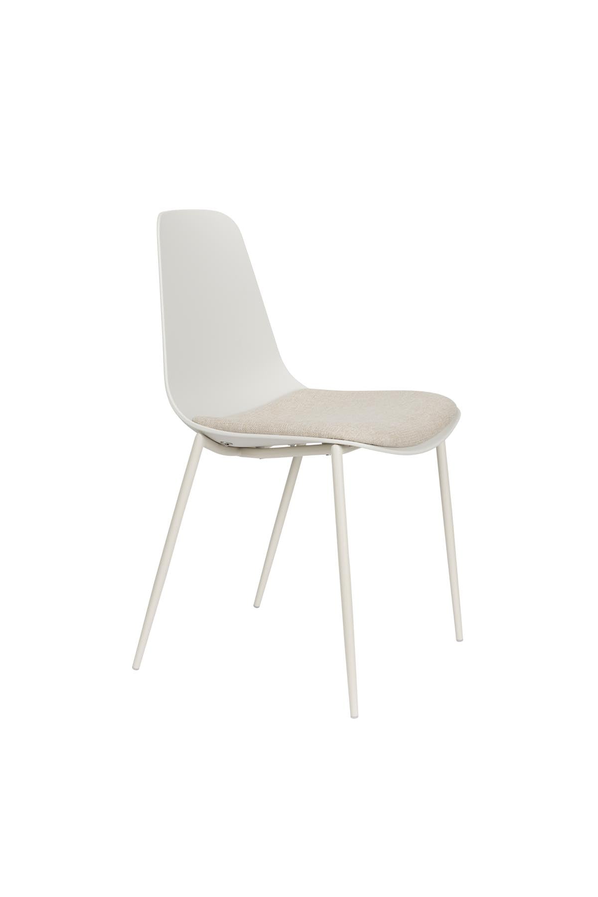 Stuhl Jeffrey White in Weiss präsentiert im Onlineshop von KAQTU Design AG. Stuhl ist von White Label Living