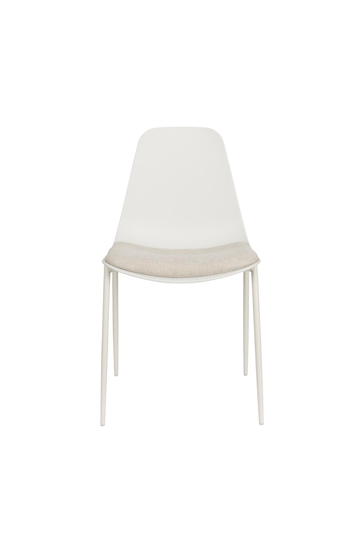 Stuhl Jeffrey White in Weiss präsentiert im Onlineshop von KAQTU Design AG. Stuhl ist von White Label Living