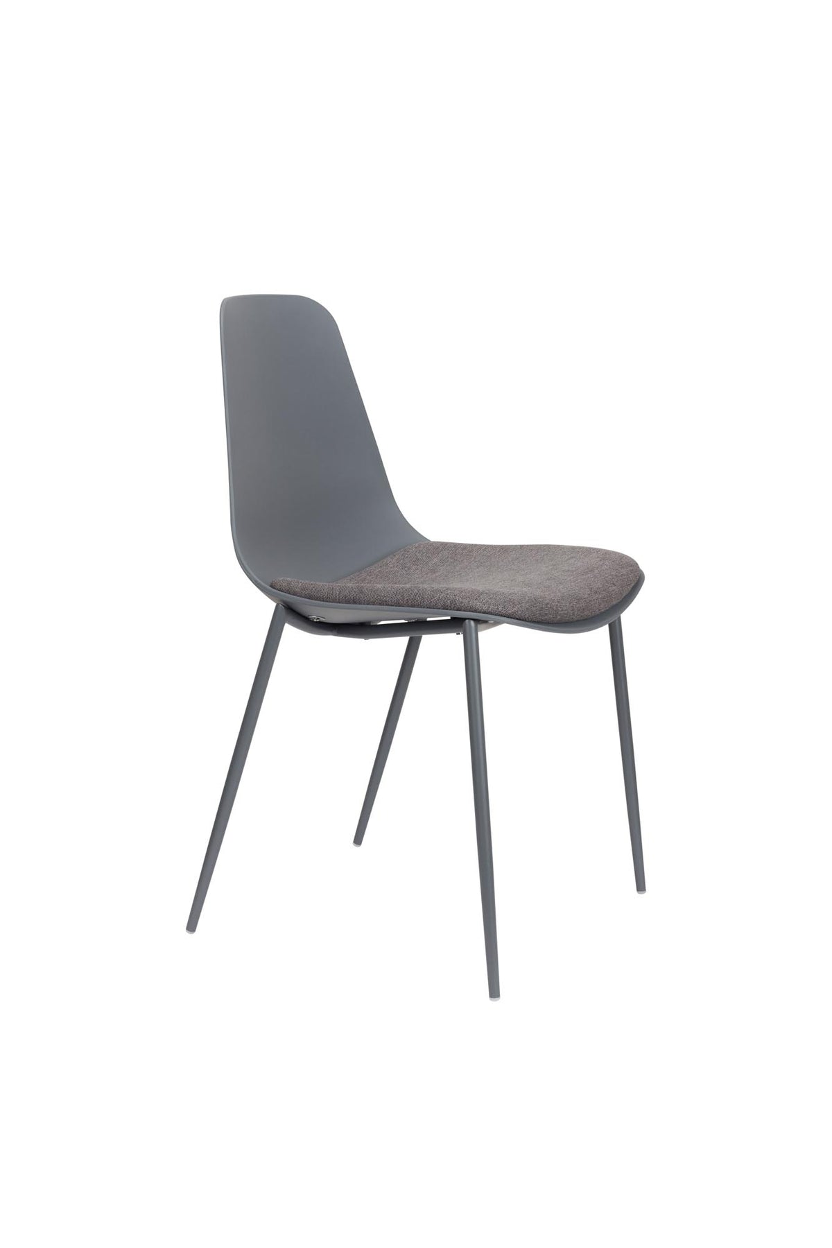 Jeffrey Stuhl in Grau präsentiert im Onlineshop von KAQTU Design AG. Stuhl ist von White Label Living