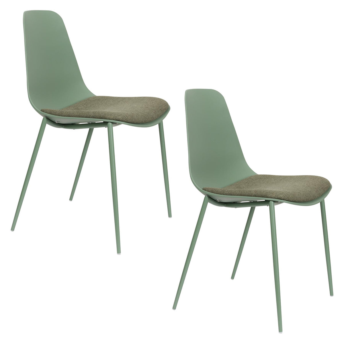 Stuhl Jeffrey Green in Green präsentiert im Onlineshop von KAQTU Design AG. Stuhl ist von White Label Living