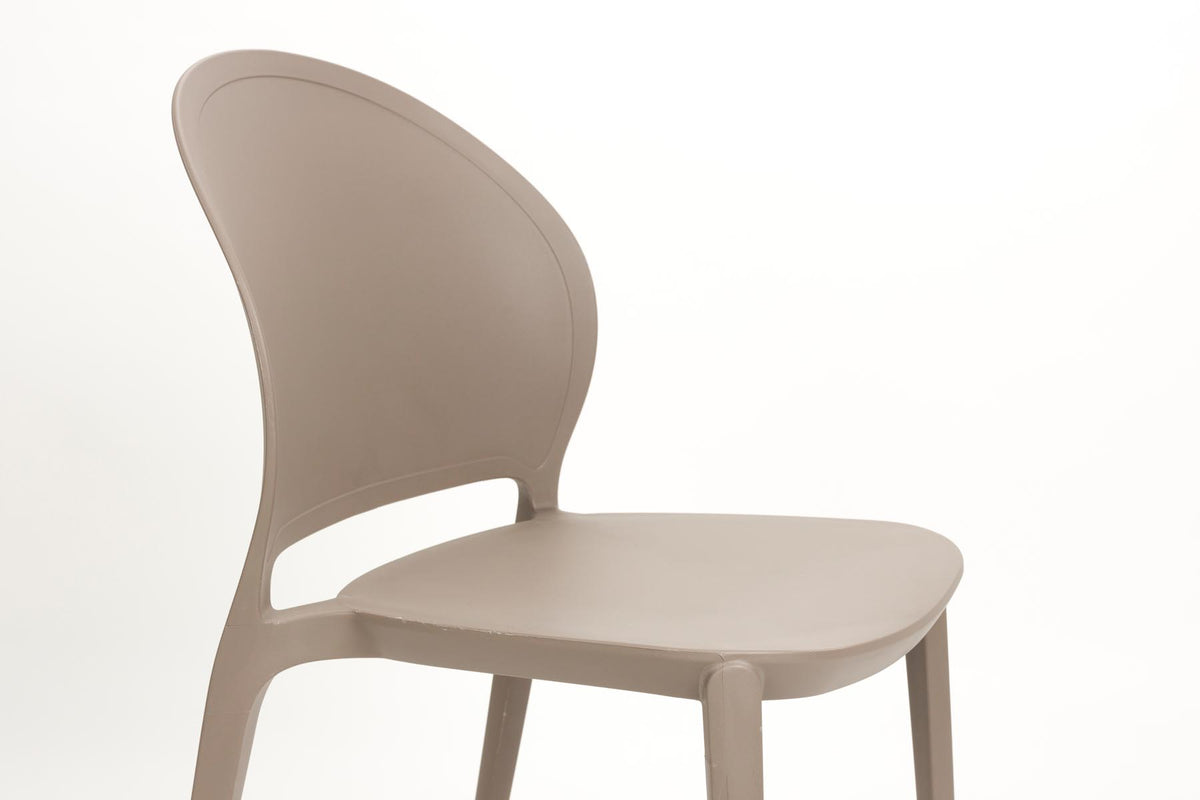 Outdoor-Stuhl Sjoerd Grau in Grau präsentiert im Onlineshop von KAQTU Design AG. Stuhl ist von White Label Living