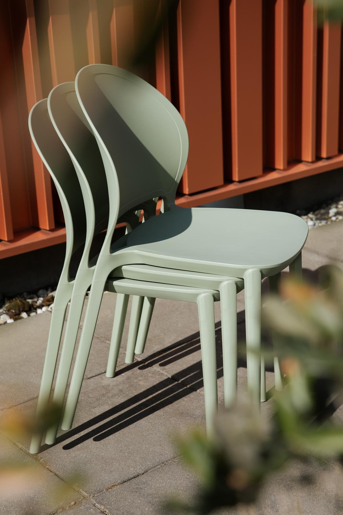 Outdoor-Stuhl Sjoerd Grau in Grau präsentiert im Onlineshop von KAQTU Design AG. Stuhl ist von White Label Living
