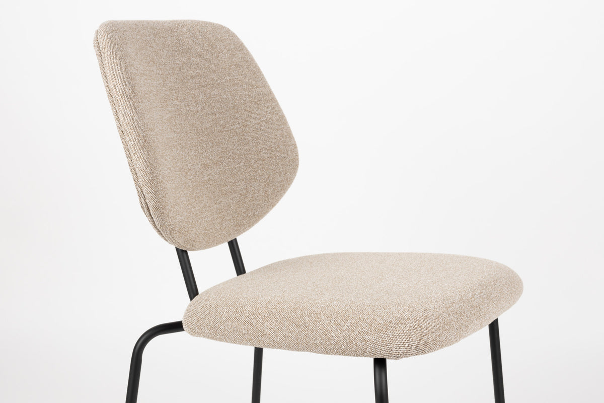 Stuhl Zelo in beige präsentiert im Onlineshop von KAQTU Design AG. Stuhl ist von White Label Living