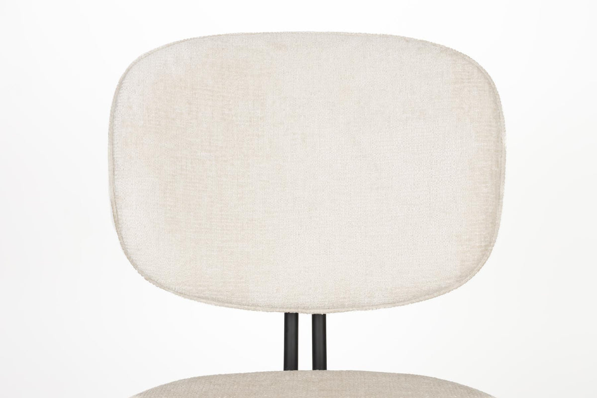 Stuhl Bouton Off-White in beige präsentiert im Onlineshop von KAQTU Design AG. Stuhl ist von White Label Living
