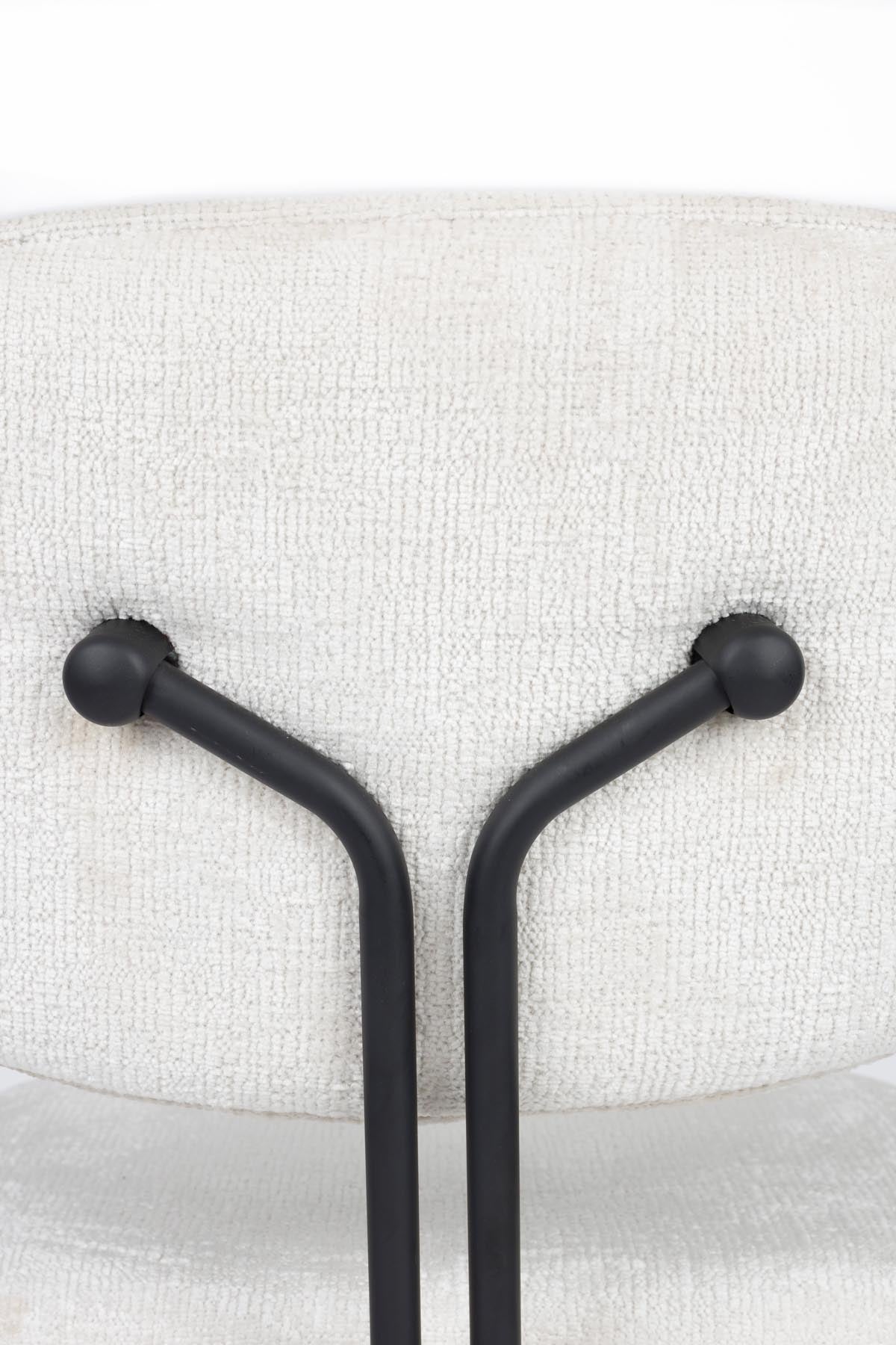 Stuhl Bouton Off-White in beige präsentiert im Onlineshop von KAQTU Design AG. Stuhl ist von White Label Living