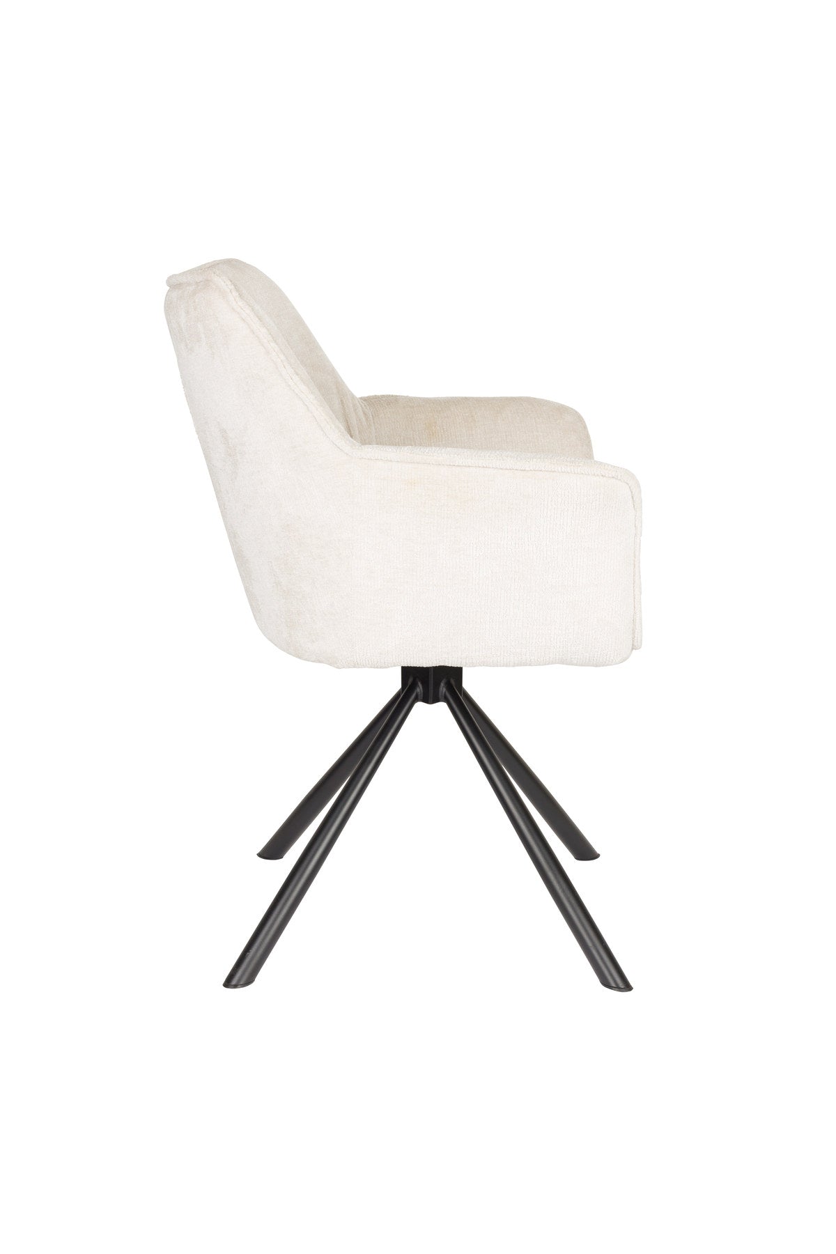 Stuhl Kodak in beige präsentiert im Onlineshop von KAQTU Design AG. Stuhl mit Armlehne ist von White Label Living