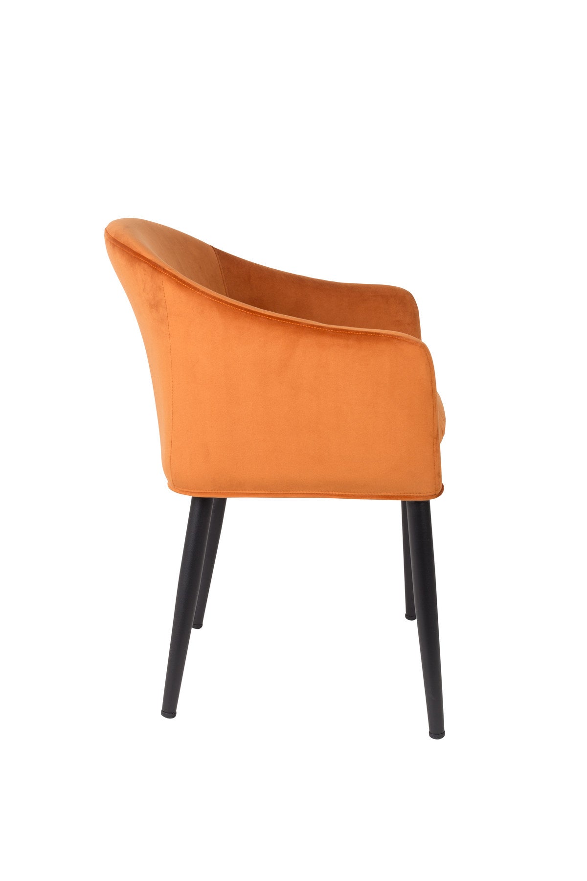 Armlehnstuhl CATELYN in orange präsentiert im Onlineshop von KAQTU Design AG. Stuhl mit Armlehne ist von White Label Living
