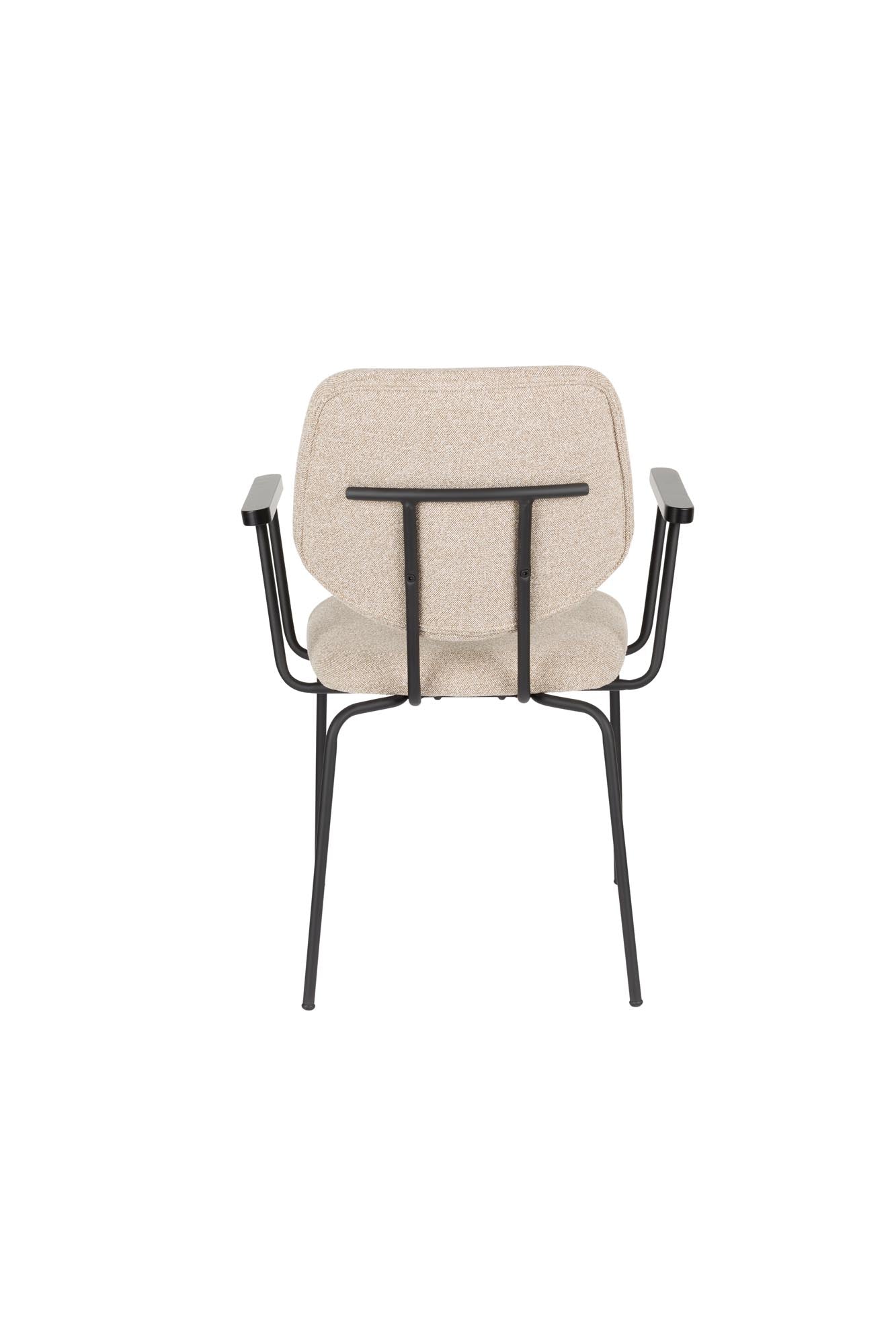 Armlehnstuhl Zelo Beige in beige präsentiert im Onlineshop von KAQTU Design AG. Stuhl mit Armlehne ist von White Label Living