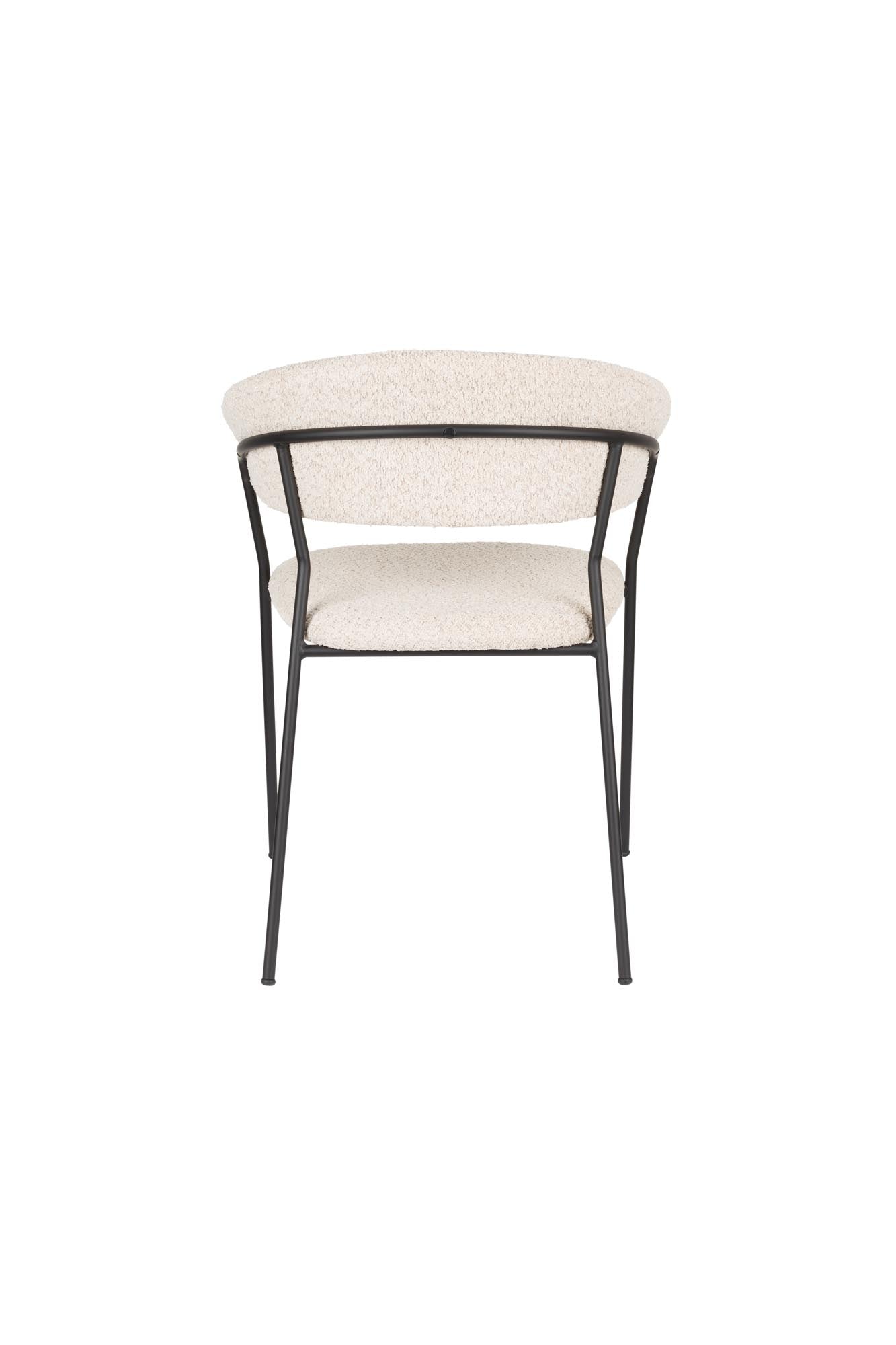 Armlehnstuhl Zeri Black in beige präsentiert im Onlineshop von KAQTU Design AG. Stuhl mit Armlehne ist von White Label Living