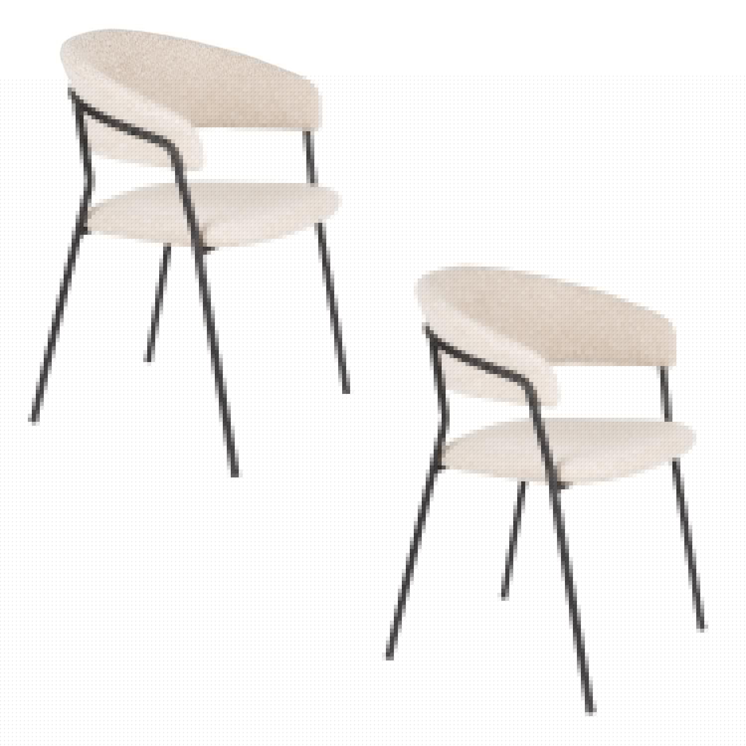 Armlehnstuhl Zeri Black in beige präsentiert im Onlineshop von KAQTU Design AG. Stuhl mit Armlehne ist von White Label Living