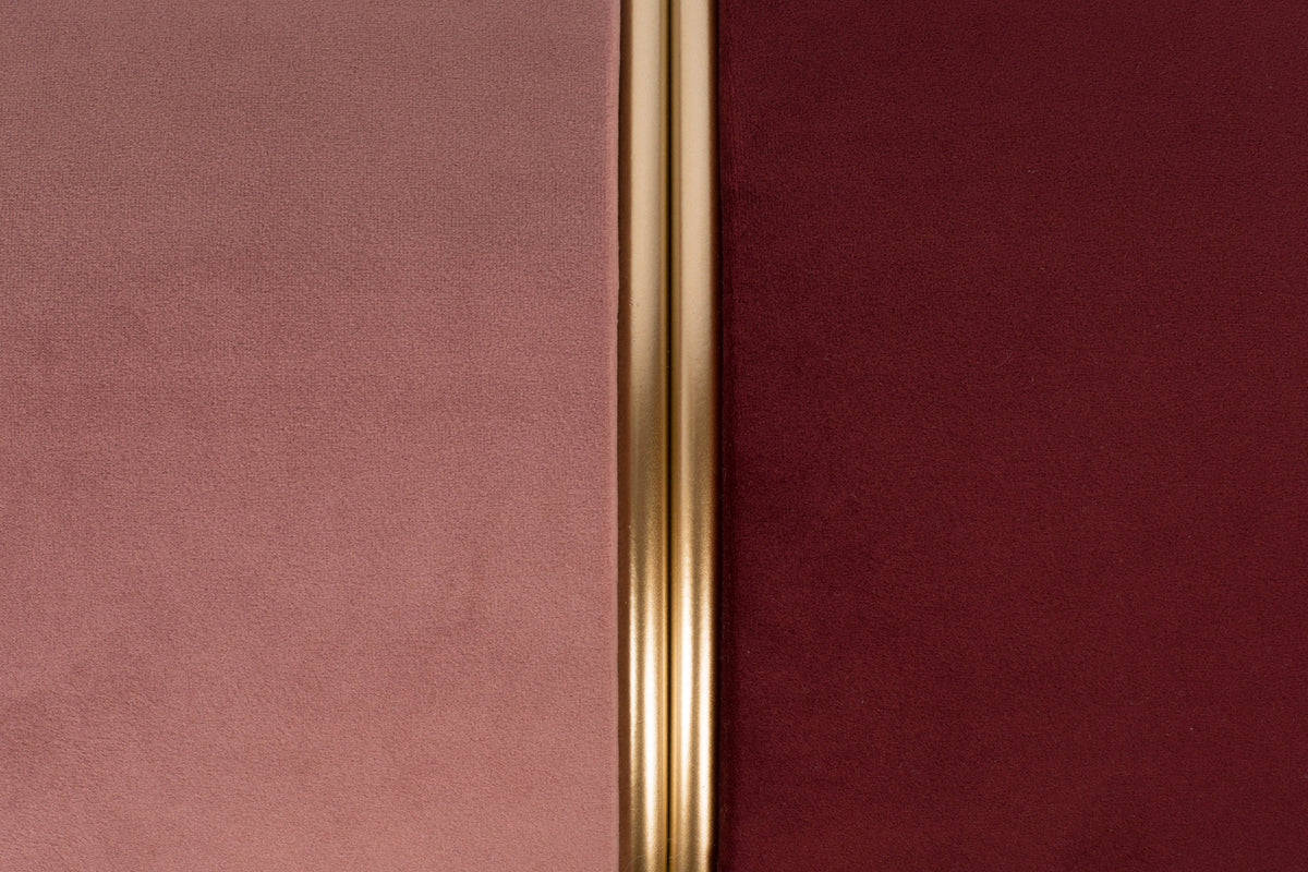 Hocker BUBBLY in Rosa/Bordeaux präsentiert im Onlineshop von KAQTU Design AG. Pouf ist von White Label Living