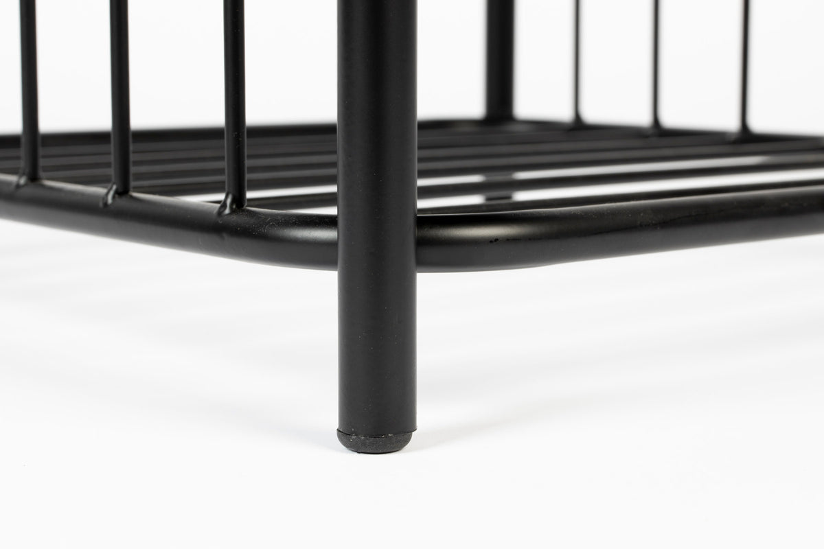Hocker Milou in Grau/Schwarz präsentiert im Onlineshop von KAQTU Design AG. Hocker ist von White Label Living