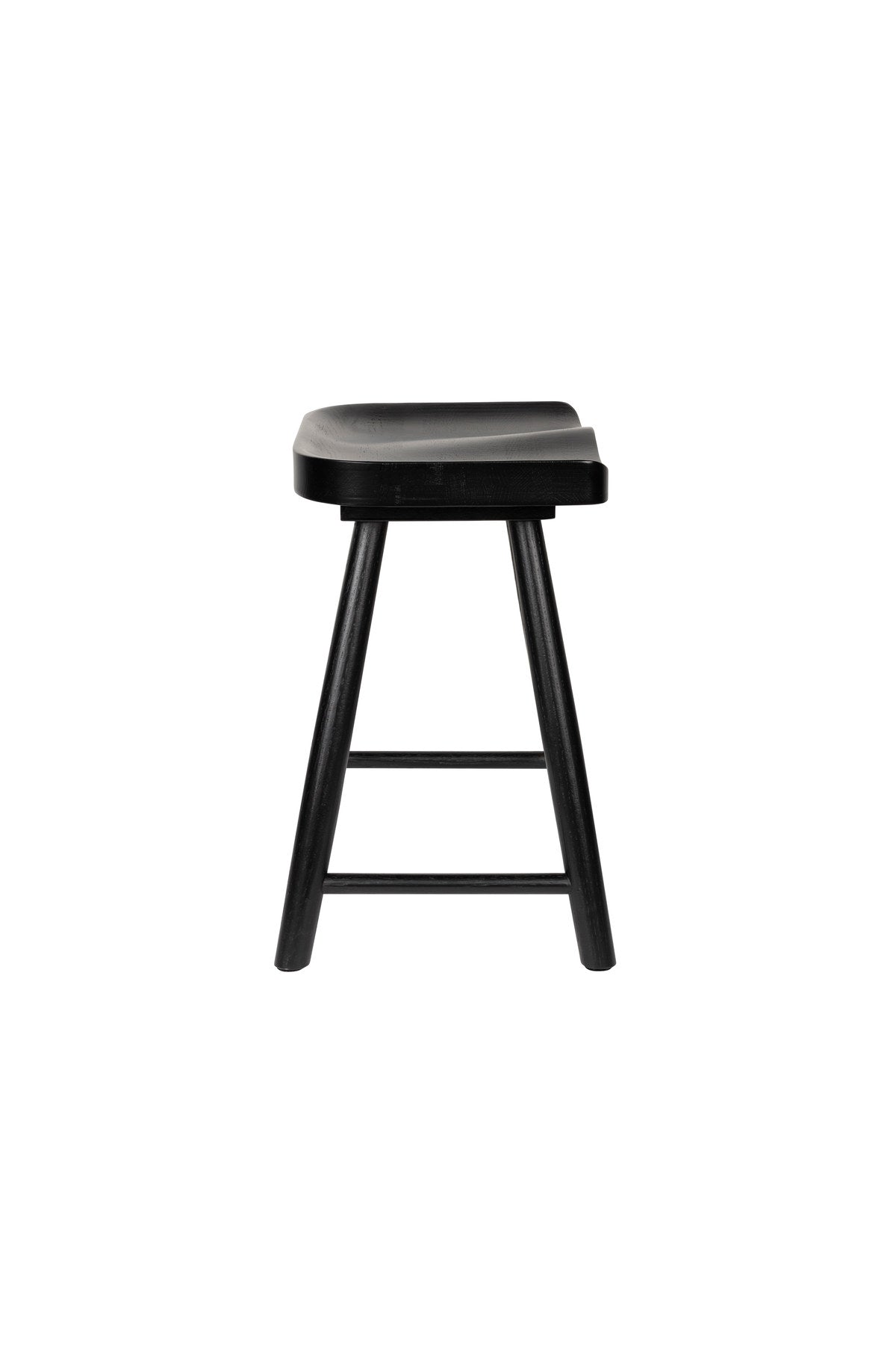 Hocker VANDER in Holz/Schwarz präsentiert im Onlineshop von KAQTU Design AG. Hocker ist von White Label Living