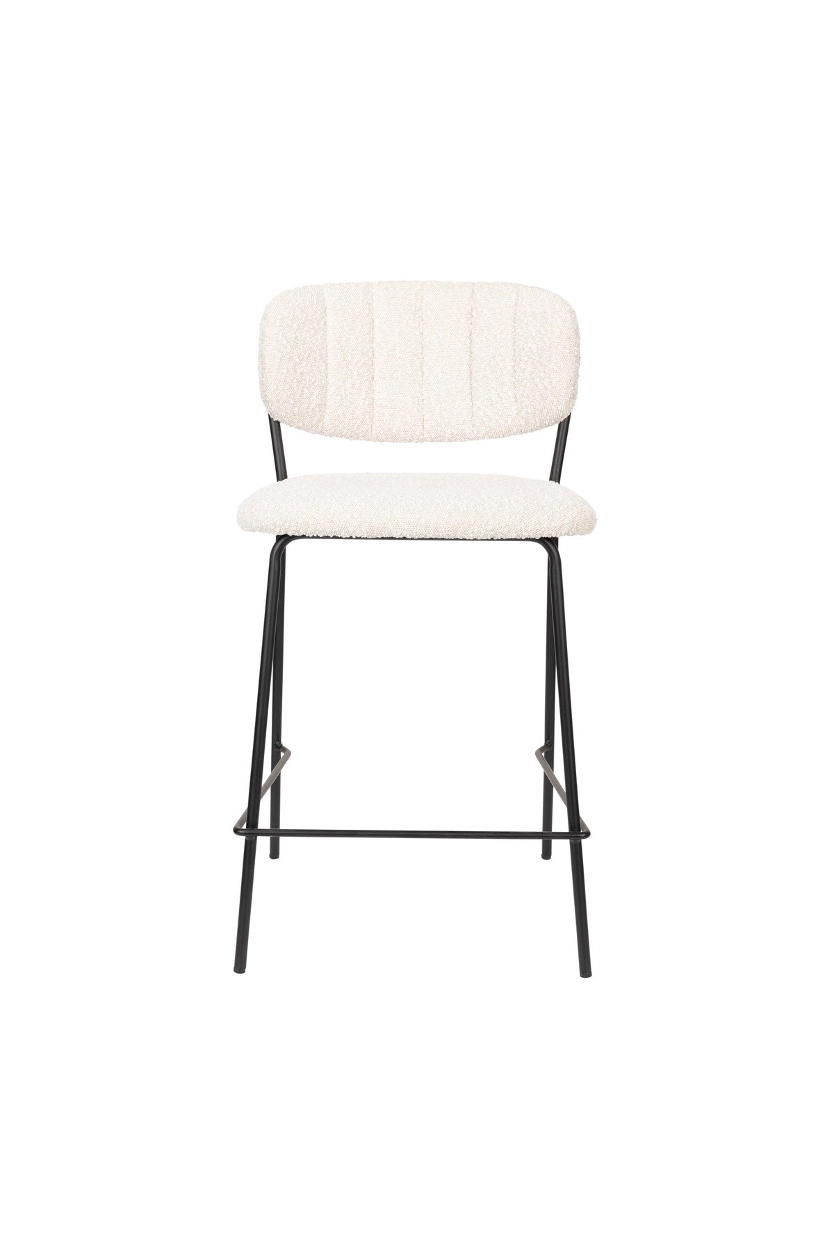Barstuhl Jolien gepolstert in Weiss präsentiert im Onlineshop von KAQTU Design AG. Barstuhl ist von White Label Living