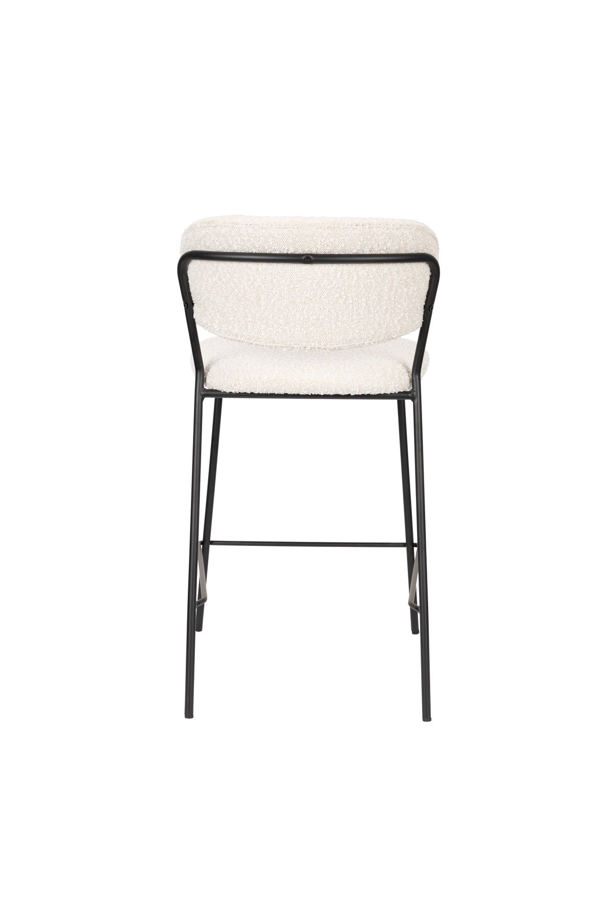 Barstuhl Jolien gepolstert in Weiss präsentiert im Onlineshop von KAQTU Design AG. Barstuhl ist von White Label Living