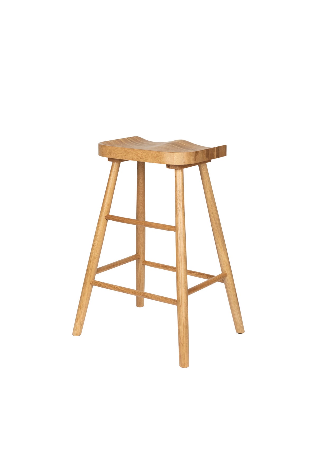 Barstuhl VANDER in Natur präsentiert im Onlineshop von KAQTU Design AG. Barhocker ist von White Label Living