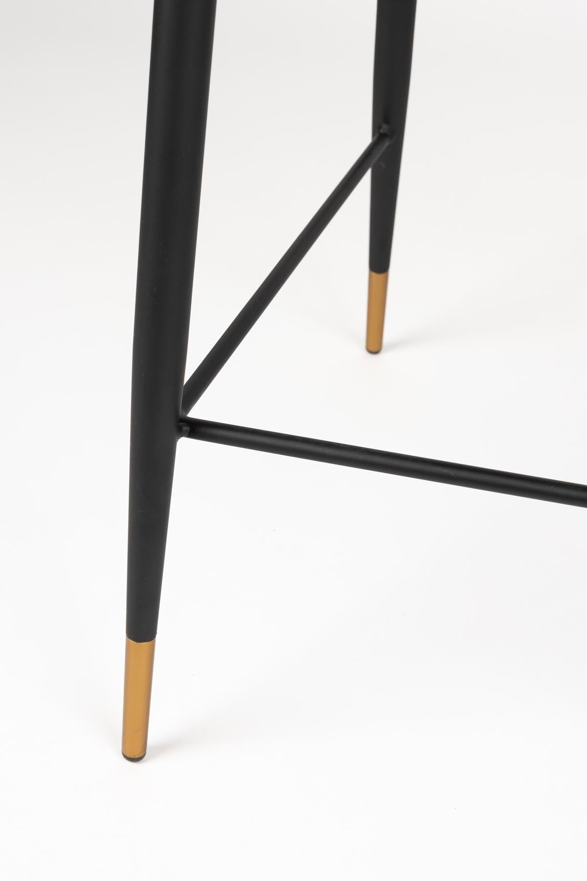 Barstuhl LIONEL in Dunkelgrau präsentiert im Onlineshop von KAQTU Design AG. Barstuhl ist von White Label Living