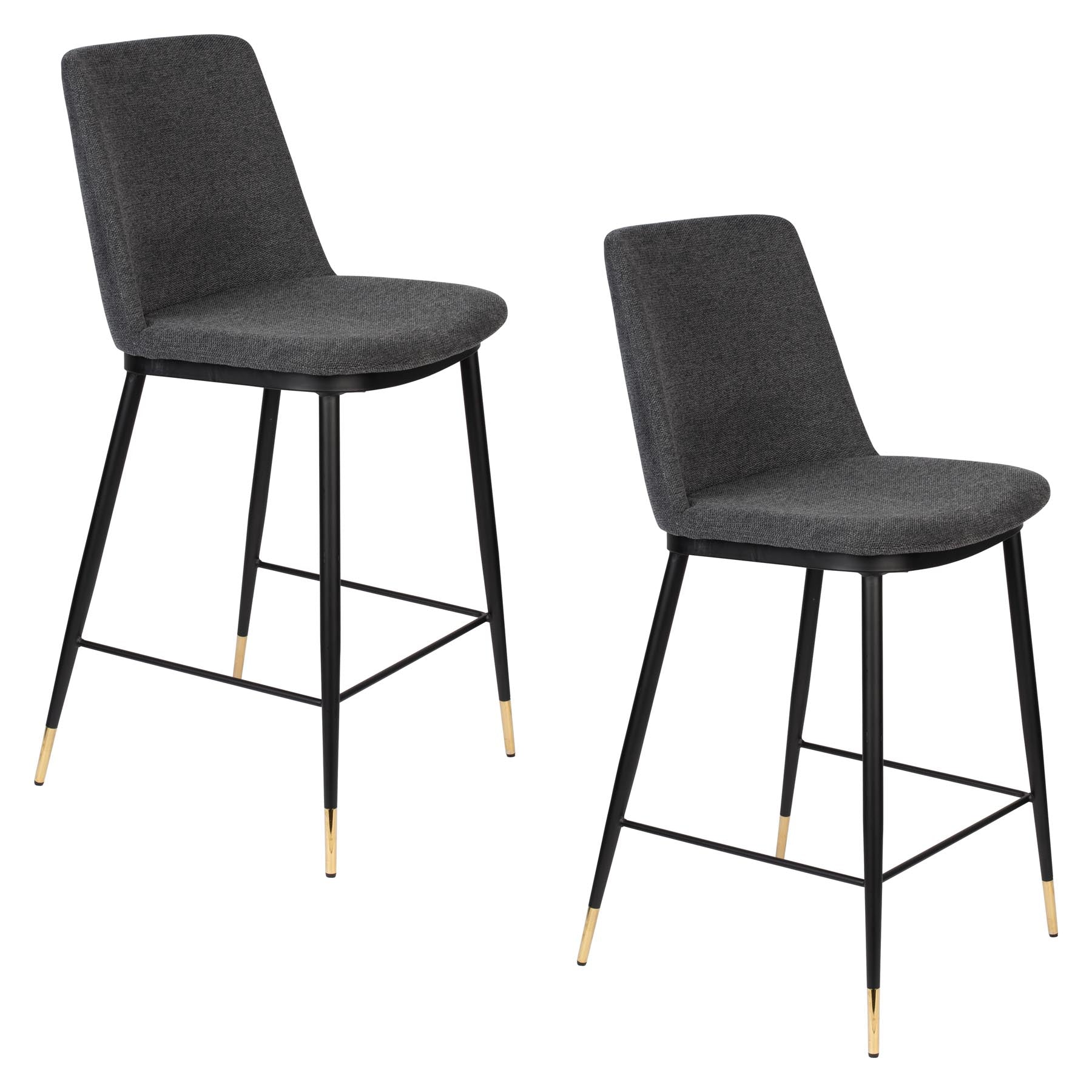 Barstuhl LIONEL in Dunkelgrau präsentiert im Onlineshop von KAQTU Design AG. Barstuhl ist von White Label Living