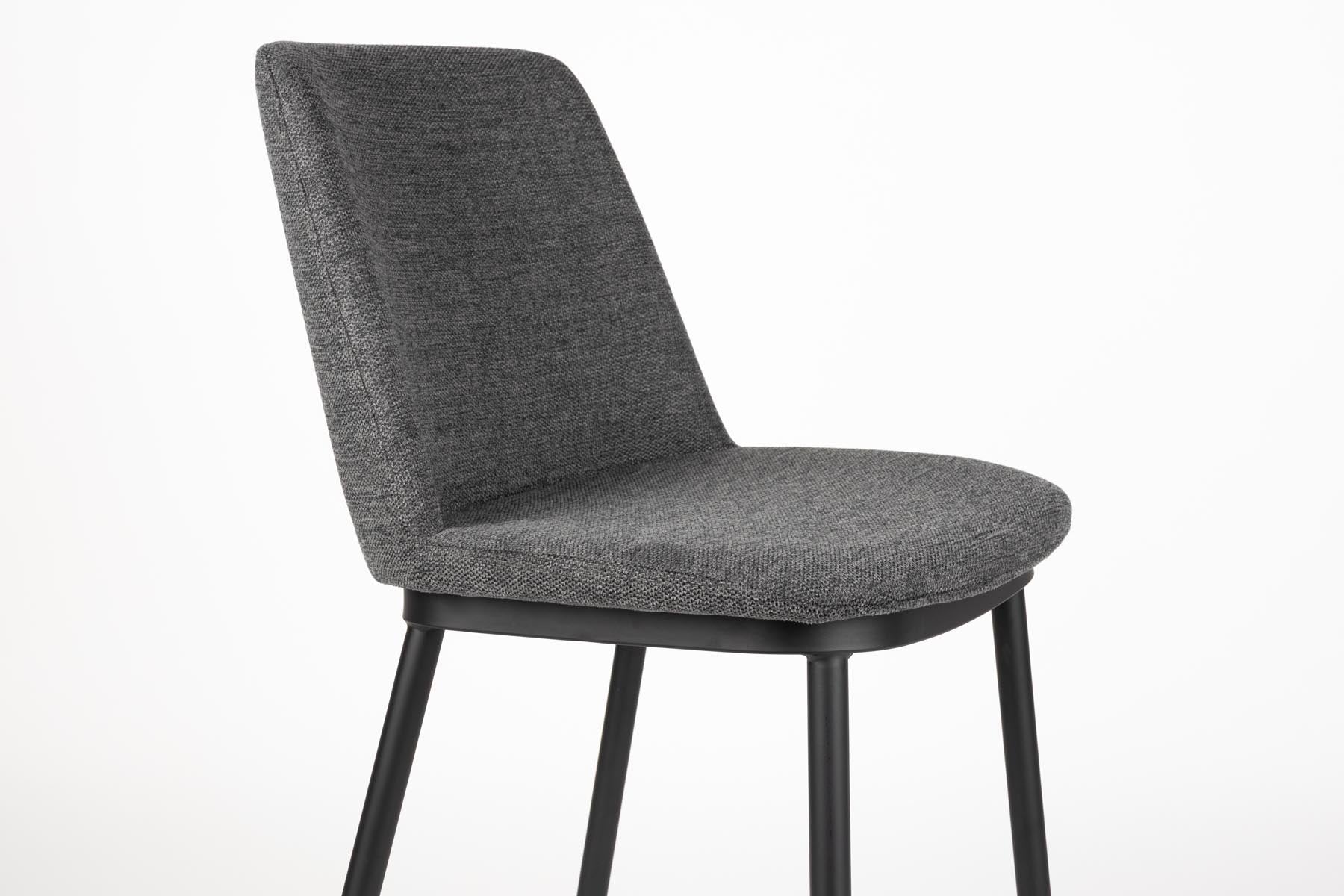Barstuhl LIONEL in Dunkelgrau präsentiert im Onlineshop von KAQTU Design AG. Barstuhl ist von White Label Living
