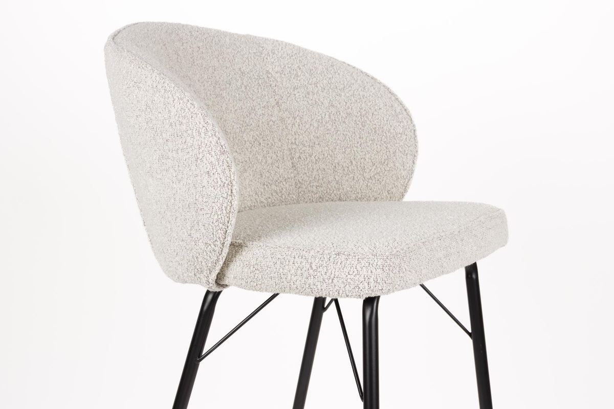 Barhocker Joa Beige in beige präsentiert im Onlineshop von KAQTU Design AG. Barstuhl ist von White Label Living