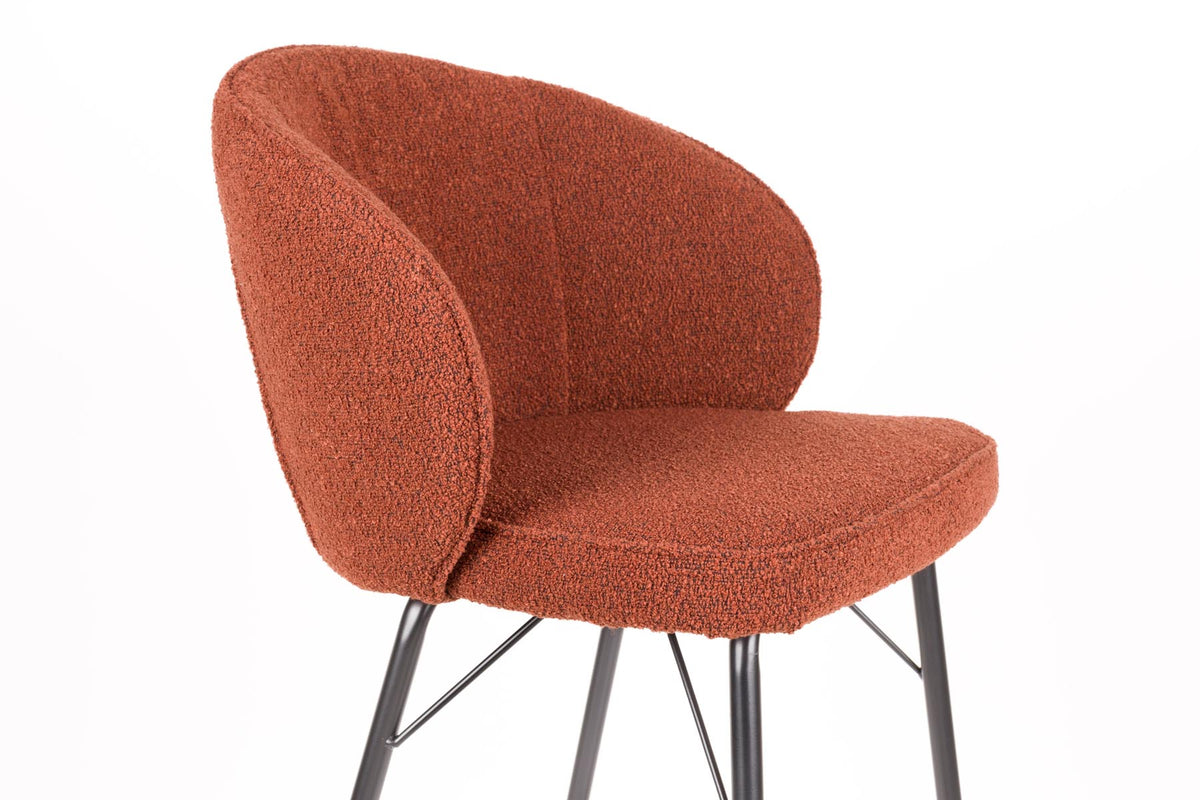 Barhocker Joa Terra in Braun präsentiert im Onlineshop von KAQTU Design AG. Barstuhl ist von White Label Living