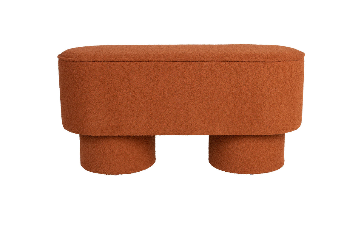 Bank Marcos in Rotbraun präsentiert im Onlineshop von KAQTU Design AG. Sitzbank ist von White Label Living