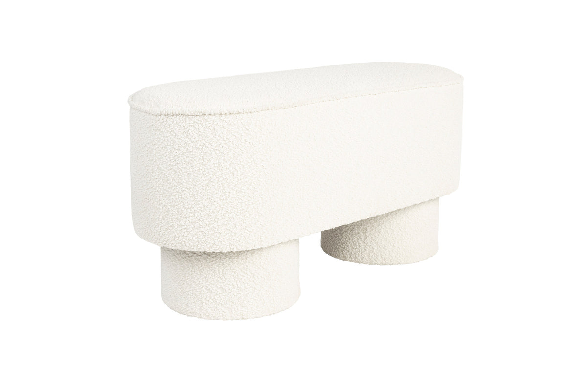 Bank Marcos in Weiss präsentiert im Onlineshop von KAQTU Design AG. Sitzbank ist von White Label Living