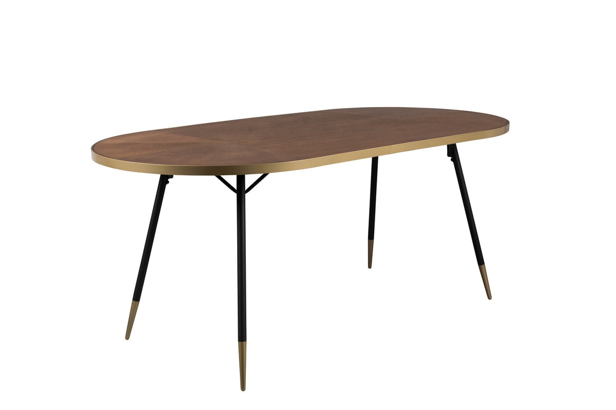 Tisch DENISE OVAL in Mehrfarbig präsentiert im Onlineshop von KAQTU Design AG. Esstisch ist von White Label Living