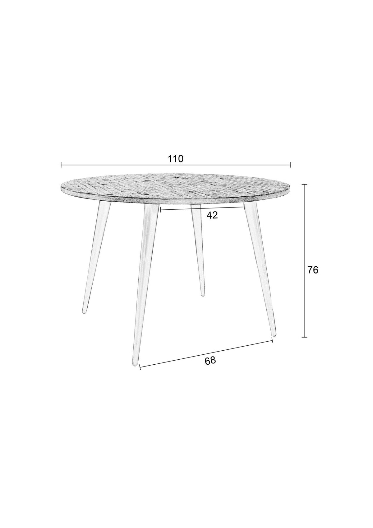 Tisch MO in Schwarz präsentiert im Onlineshop von KAQTU Design AG. Esstisch ist von White Label Living