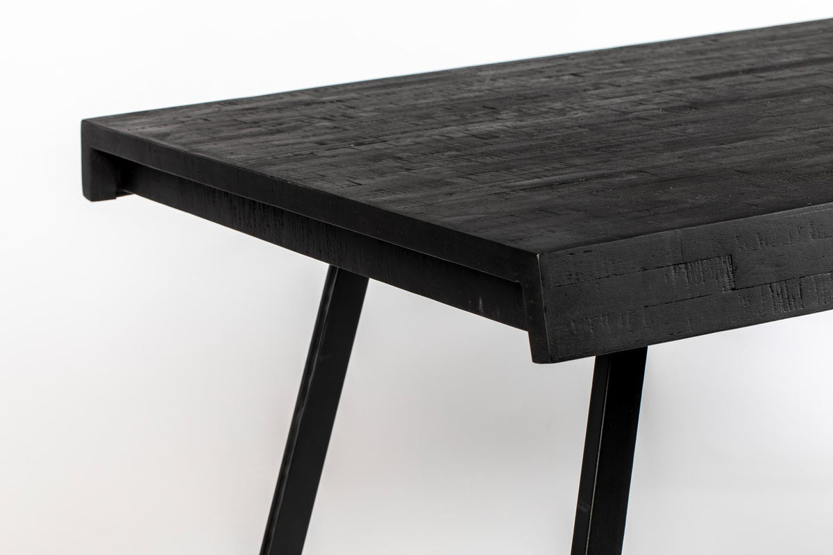 Tisch Suri in Schwarz präsentiert im Onlineshop von KAQTU Design AG. Esstisch ist von White Label Living