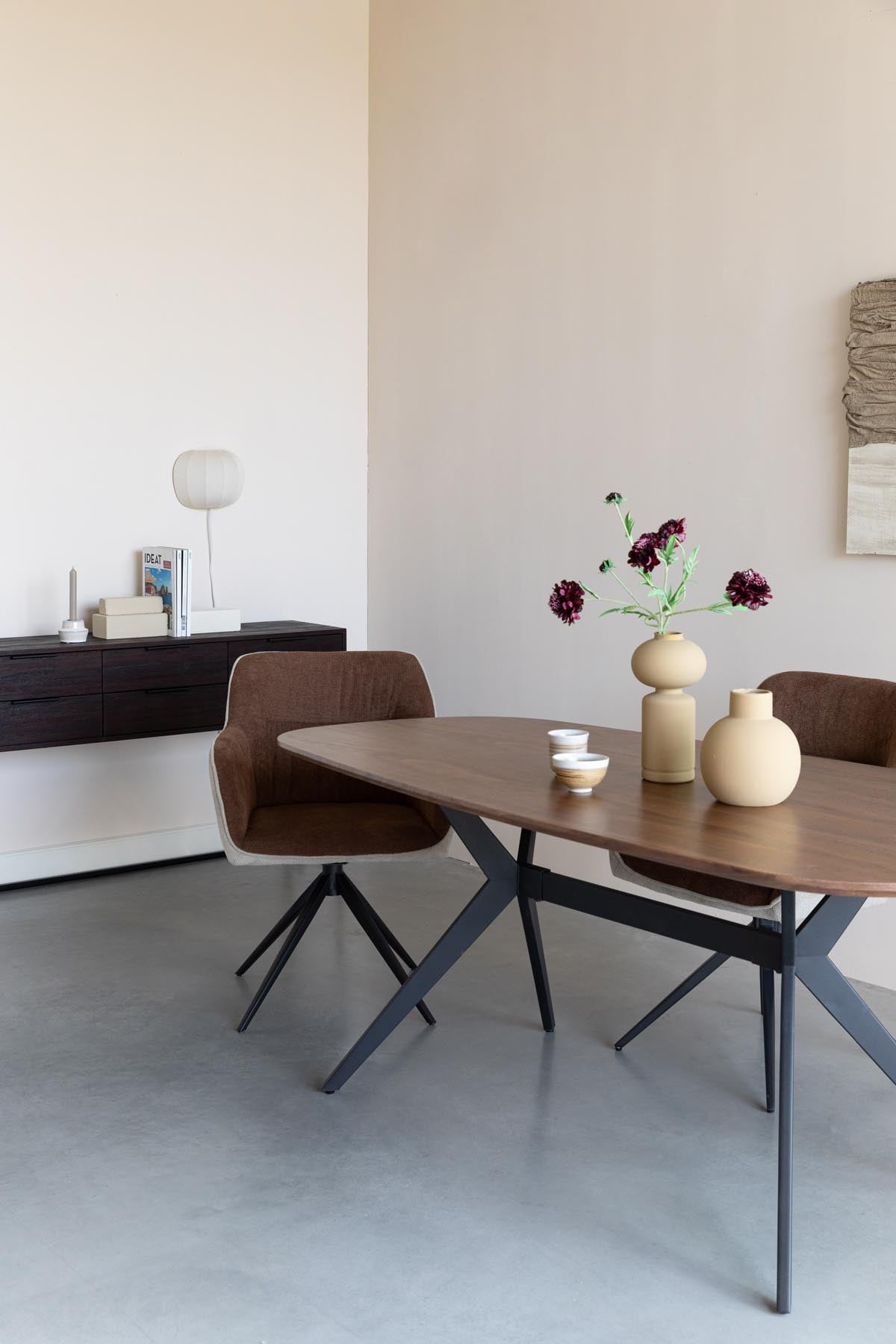 Tisch Chase Organic Rechteckig in beige präsentiert im Onlineshop von KAQTU Design AG. Esstisch ist von White Label Living