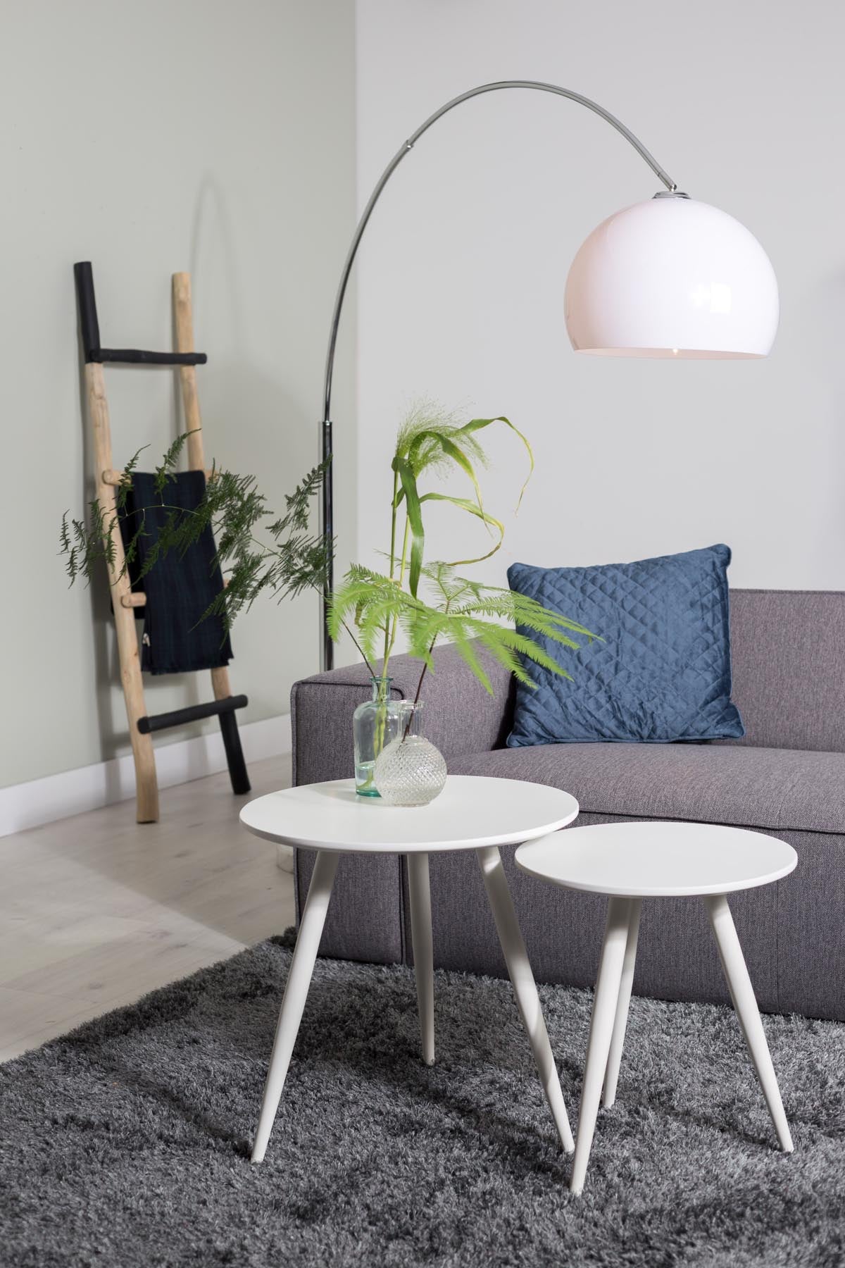 Beistelltisch Daven 2er Set in Weiss präsentiert im Onlineshop von KAQTU Design AG. Beistelltisch ist von White Label Living
