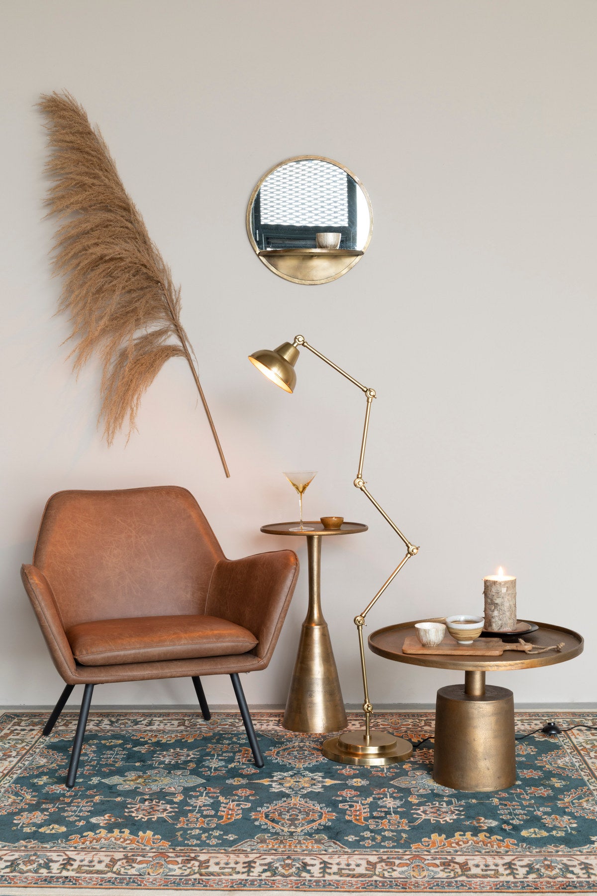Beistelltisch MASON in Kupfer präsentiert im Onlineshop von KAQTU Design AG. Couchtisch ist von White Label Living