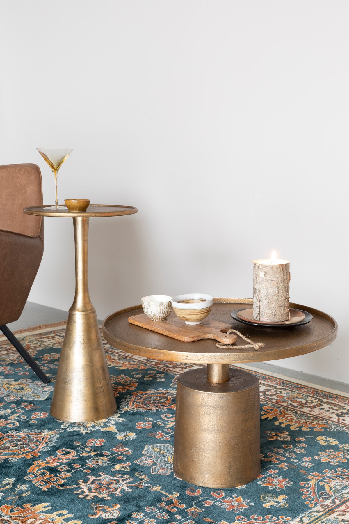 Beistelltisch MASON in Kupfer präsentiert im Onlineshop von KAQTU Design AG. Couchtisch ist von White Label Living