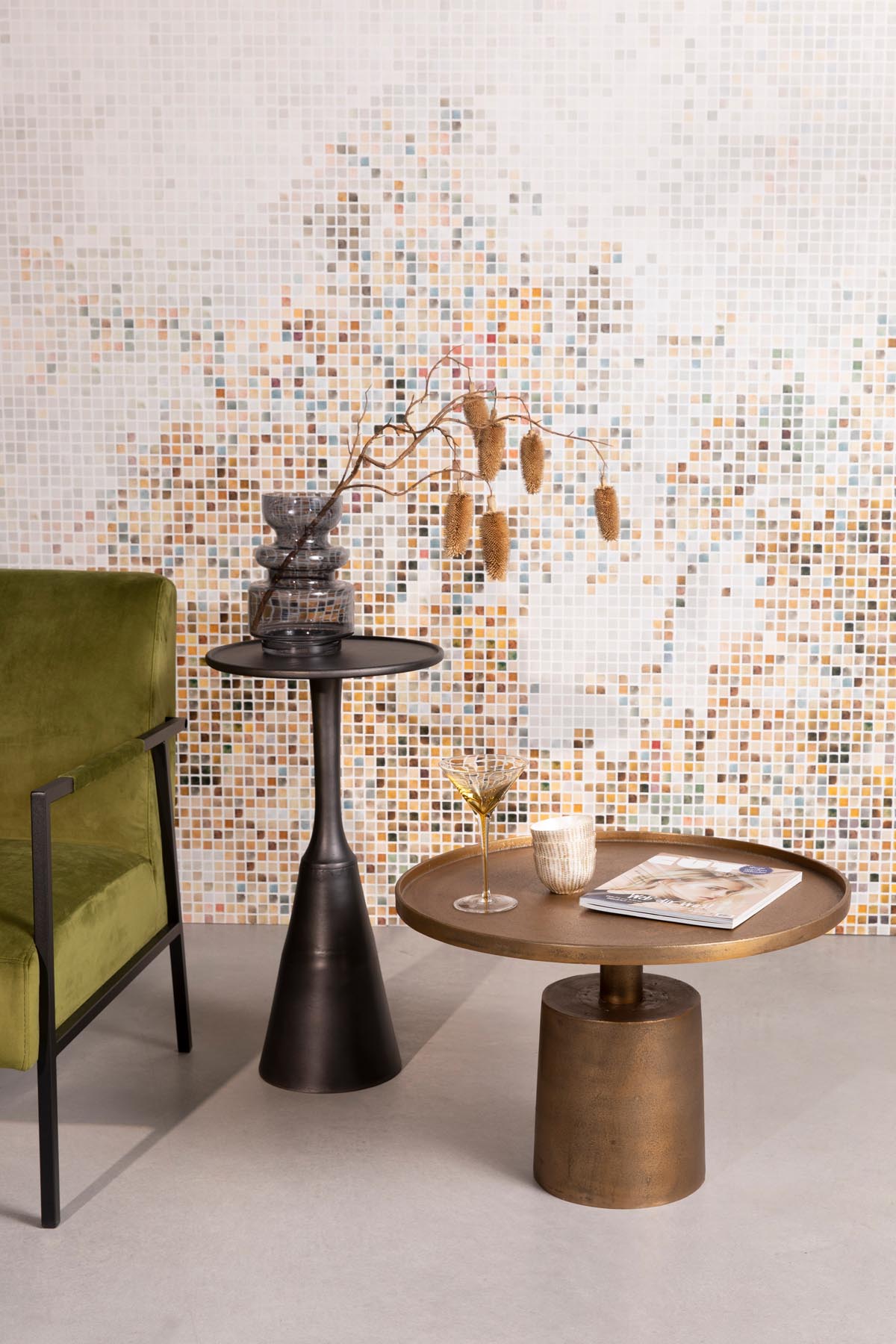 Beistelltisch MASON in Kupfer präsentiert im Onlineshop von KAQTU Design AG. Couchtisch ist von White Label Living