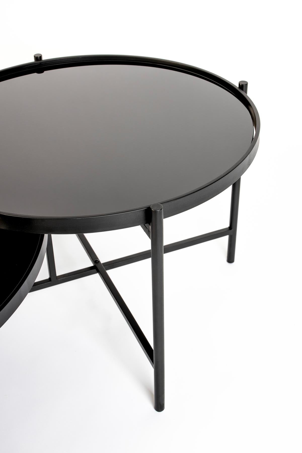 Beistelltisch LI in Schwarz präsentiert im Onlineshop von KAQTU Design AG. Couchtisch ist von White Label Living