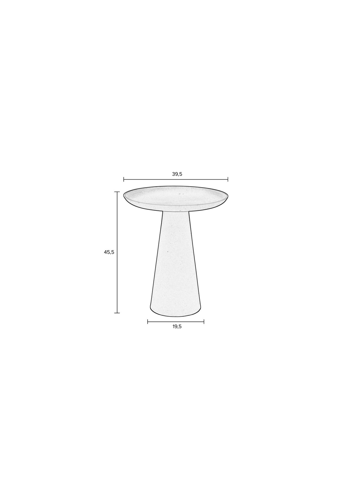Beistelltisch Ringar in Rosa präsentiert im Onlineshop von KAQTU Design AG. Beistelltisch ist von White Label Living