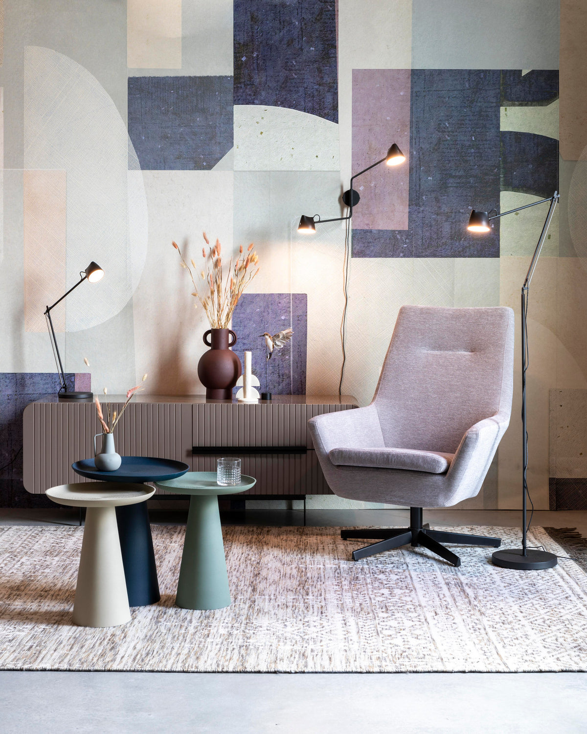 Beistelltisch Ringar in Grün präsentiert im Onlineshop von KAQTU Design AG. Beistelltisch ist von White Label Living