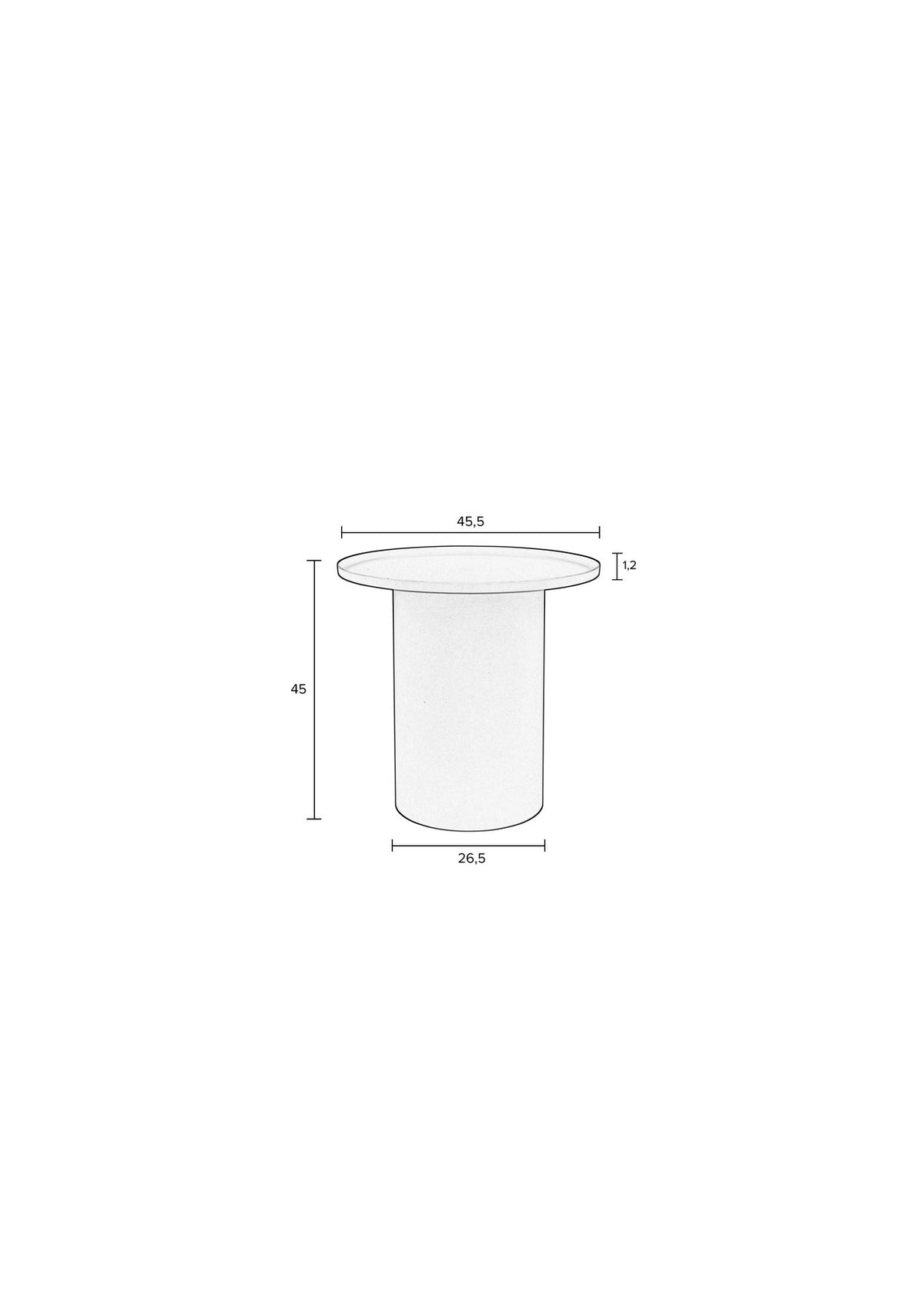 Beistelltisch Sverre rund in Rosa präsentiert im Onlineshop von KAQTU Design AG. Beistelltisch ist von White Label Living