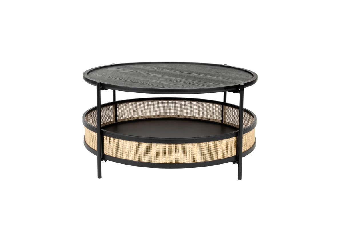 Beistelltisch MAKOTO in Schwarz präsentiert im Onlineshop von KAQTU Design AG. Couchtisch ist von White Label Living