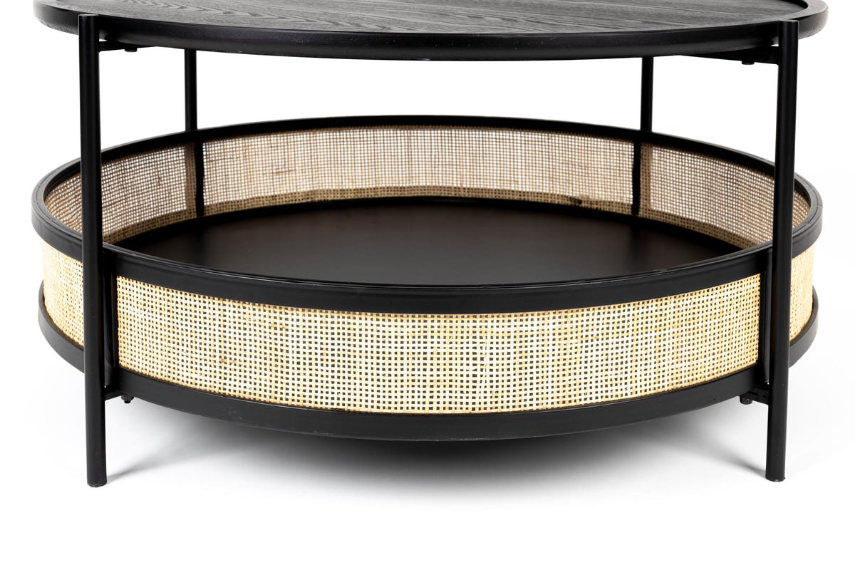 Beistelltisch MAKOTO in Schwarz präsentiert im Onlineshop von KAQTU Design AG. Couchtisch ist von White Label Living