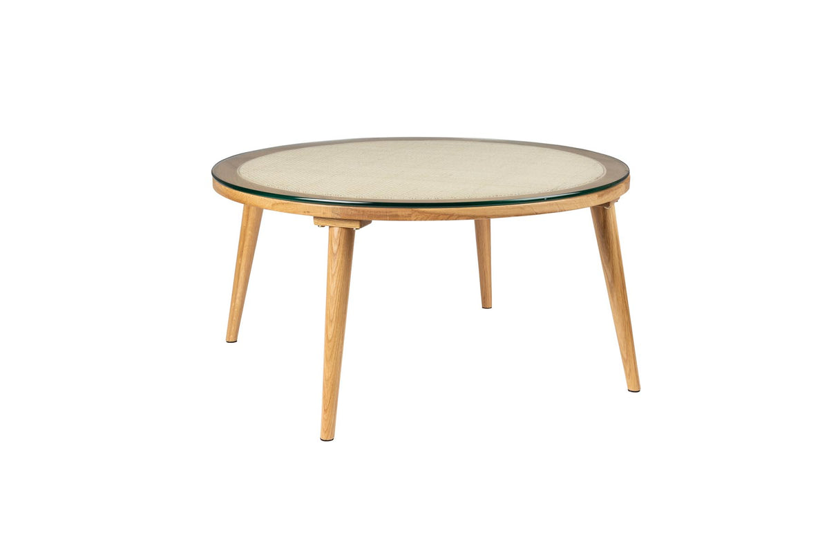 Coffee Tisch Haru Round in Beige/Natur präsentiert im Onlineshop von KAQTU Design AG. Couchtisch ist von White Label Living