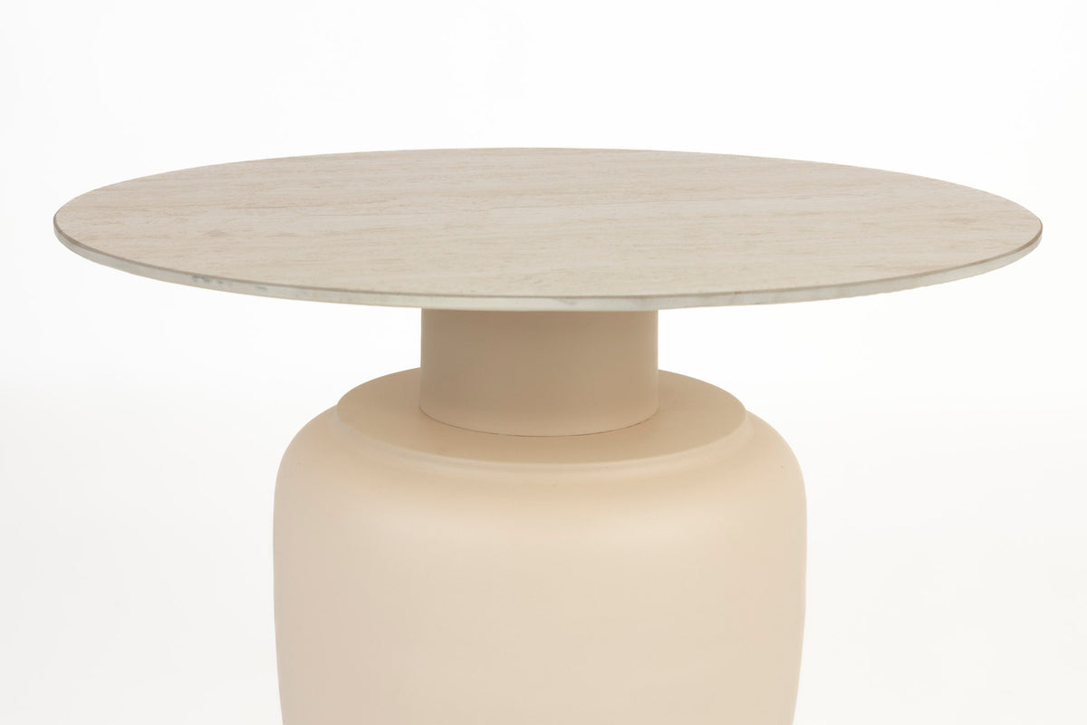 Karula Beistelltisch hoch in beige präsentiert im Onlineshop von KAQTU Design AG. Couchtisch ist von White Label Living