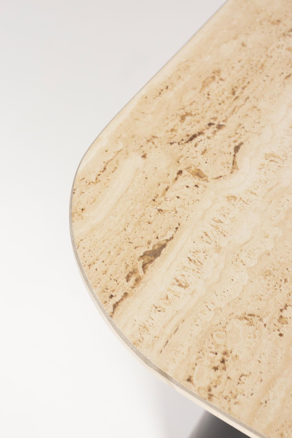 Neues Beistelltisch-Set 2tlg in beige präsentiert im Onlineshop von KAQTU Design AG. Beistelltisch ist von White Label Living