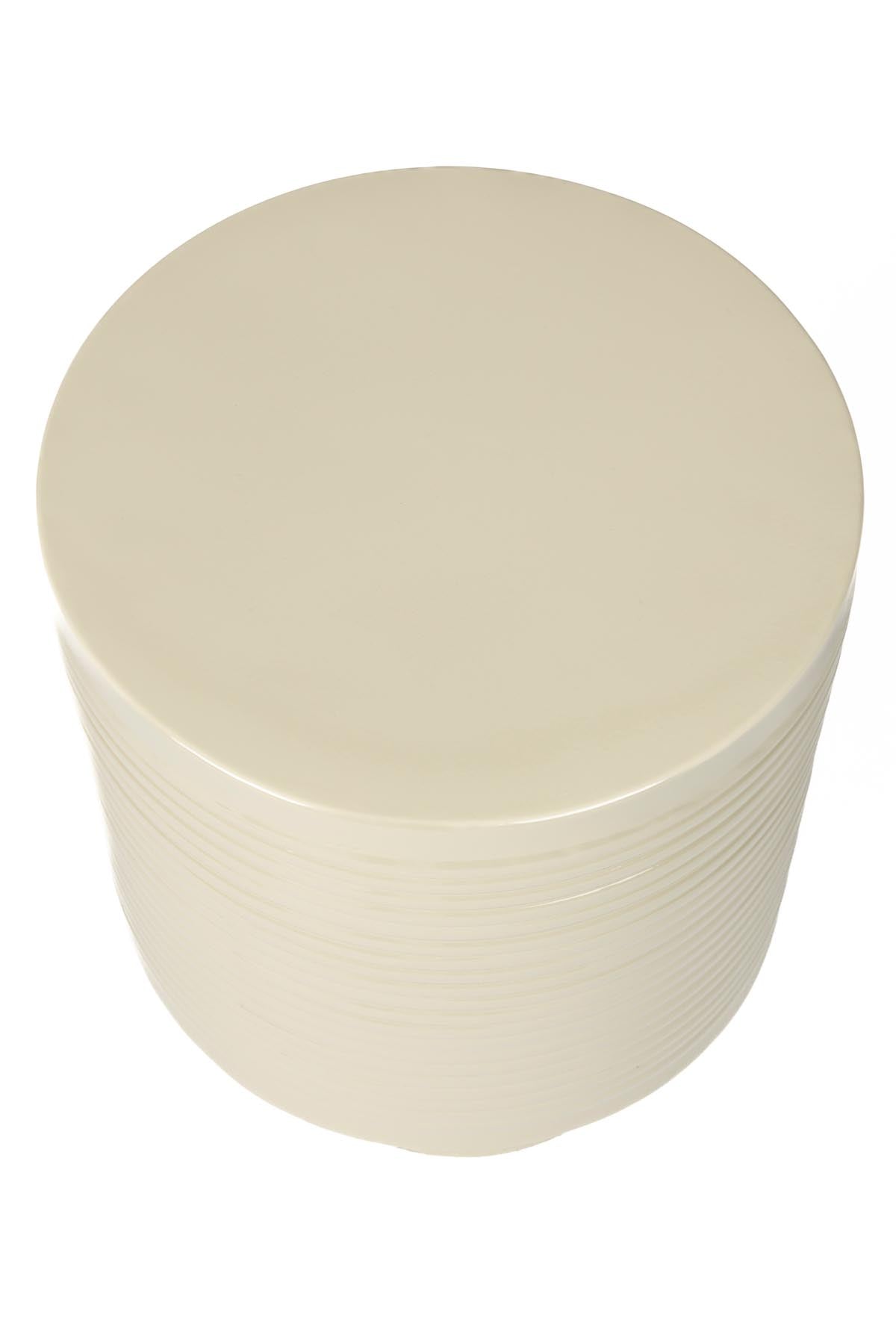 Sven Beistelltisch Elfenbein L in Weiss präsentiert im Onlineshop von KAQTU Design AG. Beistelltisch ist von White Label Living